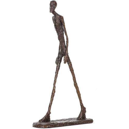 Présentation de Présentation NILEEBUKER Statue Giacometti Bronze Homme Marchant Abstrait