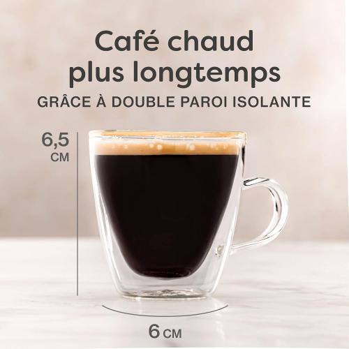 Présentation de Zoom sur Verres Double Paroi 80ml, Cosumy, Conserve Température, Cadeau