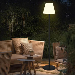 Présentation Lampadaire solaire étanche Ecvivk, sans fil, LED jardin