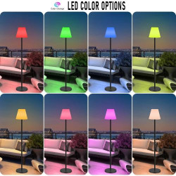 Lampadaire solaire étanche Ecvivk, sans fil, LED jardin en situation