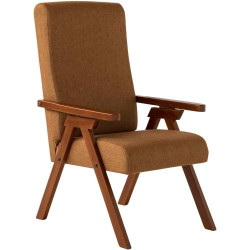 Présentation Fauteuil ESSEGI FIAMMETTA Polyurethane Marron Tabac