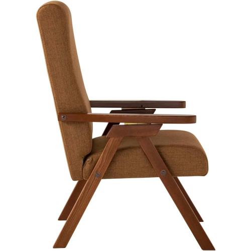 Présentation de Zoom sur Fauteuil ESSEGI FIAMMETTA Polyurethane Marron Tabac