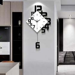 Présentation Horloge Murale Silencieuse Bois Design Moderne Élégant