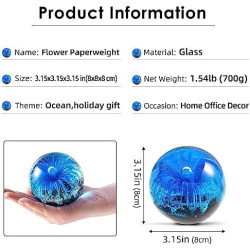 Figurine EUSTUMA Bleue en Verre Soufflé: Idée Cadeau Unique en situation