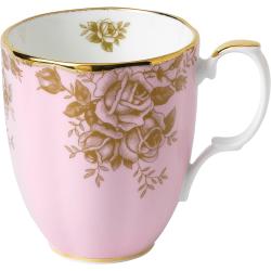 Présentation Tasse Royal Doulton, Rose Dorée, Vintage 1960