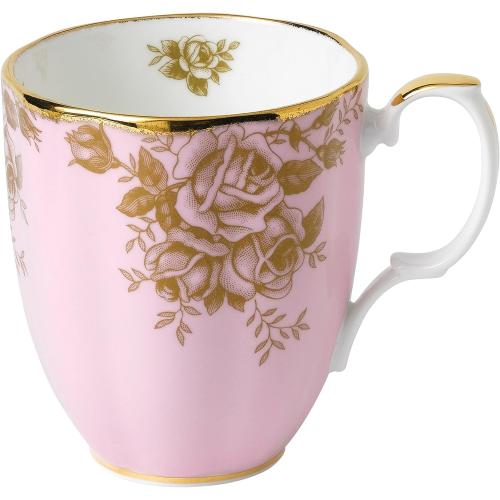 Présentation de Présentation Tasse Royal Doulton, Rose Dorée, Vintage 1960