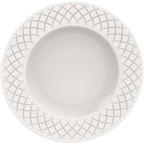 Présentation de Zoom sur Assiettes dessert rondes porcelaine blanche Tramontina 6pcs