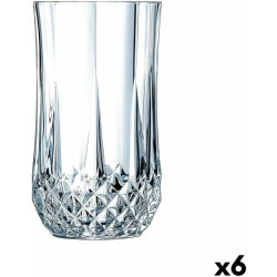 Creatable Longchamp ECLAT, 6 Grands Verres Transparants en situation