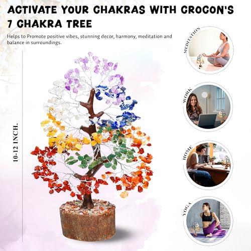 Présentation de Zoom sur Figurine Feng Shui Crocon avec Cristaux Chakras pour Équilibre