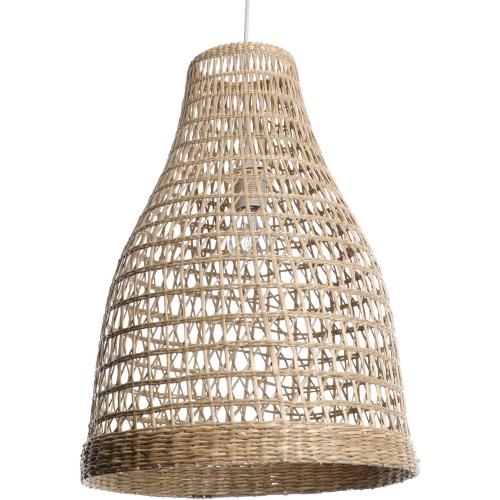 Présentation de Présentation Lussiol Luminaire Rotin Naturel 60W Design Élégant