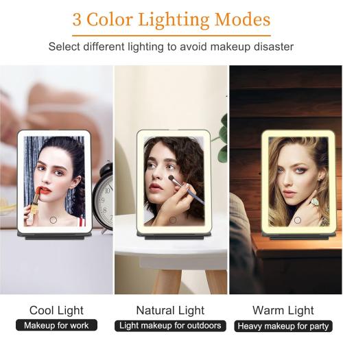 Présentation de Zoom sur Miroir maquillage FUNTOUCH rechargeable, lumière LED, portable