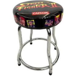 Tabouret Street Fighter II ARCADE1UP, design rétro en situation