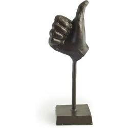 Présentation Sculpture métal Danya B Thumbs Up, décoration originale