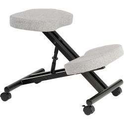 Présentation Tabouret Ergonomique Noir, Repose Genoux, Assise Rembourrée