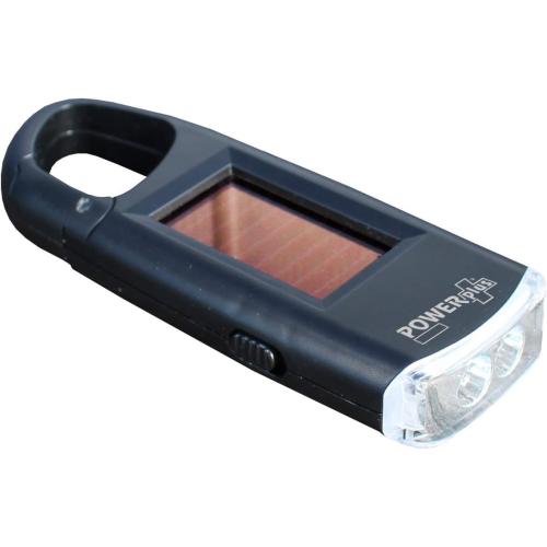 Présentation de Présentation Lampe de poche solaire LED Powerplus Viper, clip carabine