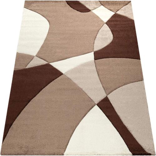 Présentation de Zoom sur Tapis de Salon Moderne Paco Home, Motif Abstrait 3D