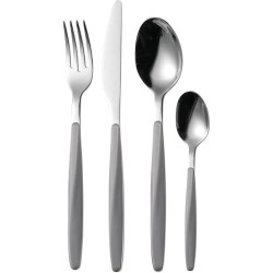 Présentation Guzzini My Fusion, Set 24 Couverts Gris Design