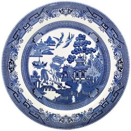 Présentation de Présentation Assiette Blue Willow Churchill China, lot de 6