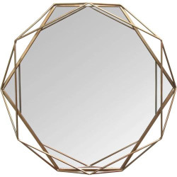 Présentation Miroir mural métal doré Chloe Stratton Home Decor