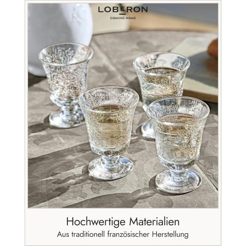 Présentation de Zoom sur Verres à eau Abele, lot de 6, fabrication française, transparents