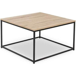 Présentation Table Basse Industrielle Detroit, Design Carré, Style Loft Moderne