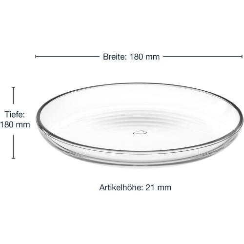 Présentation de Zoom sur Assiette Ciao Leonardo, design élégant, 18 cm