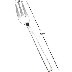 Lot 12 Fourchettes Gâteaux, Acier Inoxydable, Dessert en situation