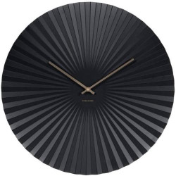 Présentation Horloge Murale Sensu Noir Karlsson, Design Élégant