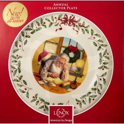 Assiette Lenox 2016 Holiday Collector, Édition Limitée en situation