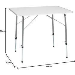 Présentation TecTake Table Pliante Camping Aluminium Léger Compact