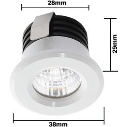 Mini Spots LED Encastrés 3W Blanc Chaud, Eclairage Vitrine en situation