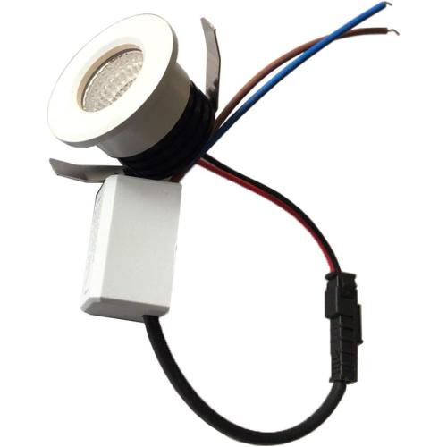 Présentation de Zoom sur Mini Spots LED Encastrés 3W Blanc Chaud, Eclairage Vitrine