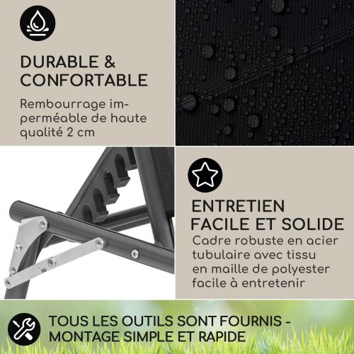 Présentation de Zoom sur Blumfeldt Bain de Soleil, Chaise Longue Imperméable