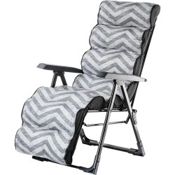 Présentation KADAX Fauteuil Jardin Acier Inclinable Pliable Gris