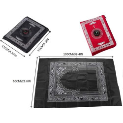 Tapis de Prière Musulman Portable, Étanche, Boussole en situation