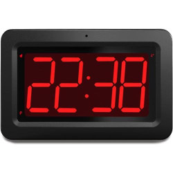 Présentation Horloge Murale EUTUHIY, LED Rouge, Design Moderne, Réveil