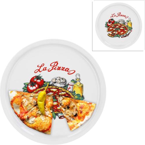 Présentation de Présentation Assiettes en porcelaine Napoli, motif pour pizza, pasta