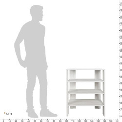 Meuble RICOO Chaussure Entree, Etagère Rangement Design Moderne en situation