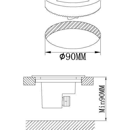 Présentation de Zoom sur Eglo Lamedo, 3 spots encastrables acier inoxydable