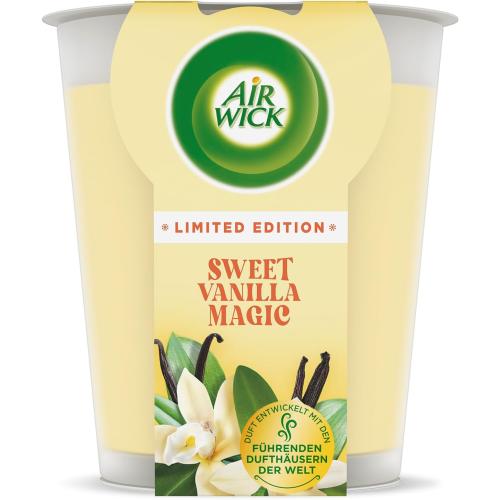 Présentation de Présentation Bougie parfumée Air Wick Sweet Vanilla Magic, 40h