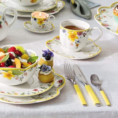 Présentation de Zoom sur Gobelet Villeroy Boch Spring Awakening, Porcelaine Jaune