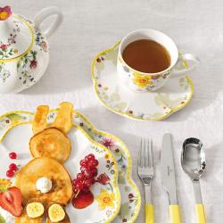 Gobelet Villeroy Boch Spring Awakening, Porcelaine Jaune en situation