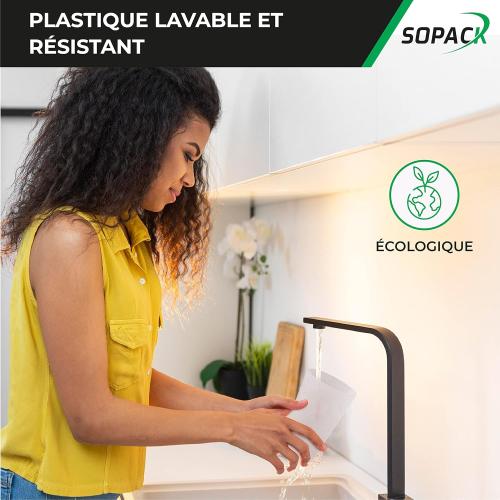 Présentation de Zoom sur Gobelets Givrés Lavables, Reutilisables, Plastique Solide, 25 pcs