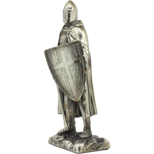 Présentation de Zoom sur Statue Chevalier Épée Bouclier Ebros Gift, Sculpture Médiévale