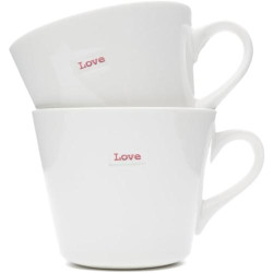 Présentation Tasses à café Love, Keith Brymer Jones, lot de 2