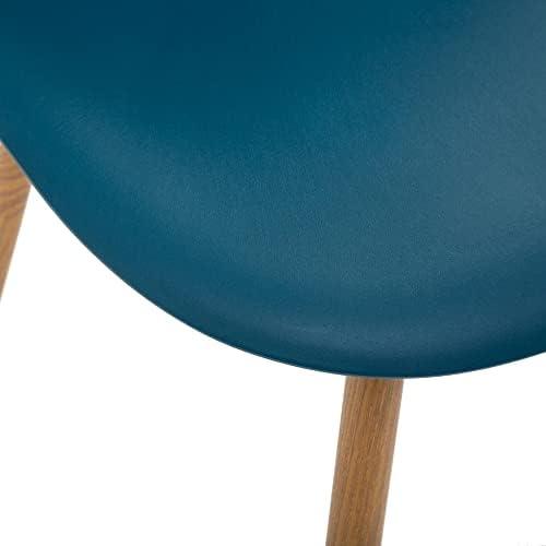 Présentation de Zoom sur Chaise Bleue Design Taho Atmosphera Créateur Intérieur Moderne