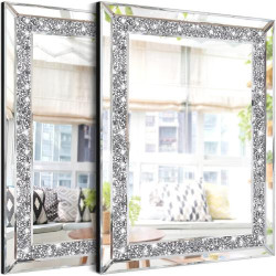 Présentation Miroirs muraux cristal, strass brillants, ZOLAPI