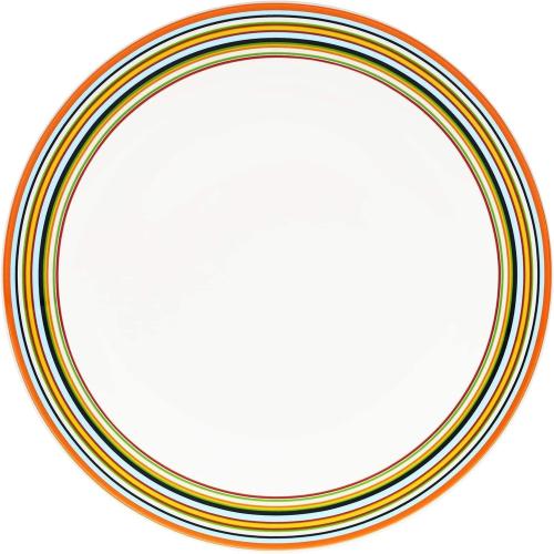 Présentation de Présentation Assiette Plate Orange Iittala, Design Épuré, Élégance