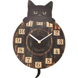 Présentation Horloge Murale Kitten Tickin 32cm Nemesis Now