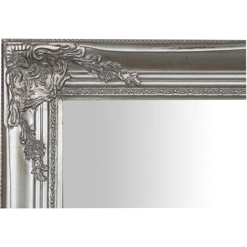 Présentation de Zoom sur Miroir Mural Shabby Chic Argent Antique, Made in Italy